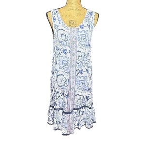 Tribal Jeans brand sleeveless floral dress Women’s size medium | ee